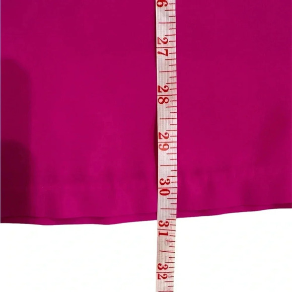 Olivaceous Womens Short Sleeve Hot Pink Shift Mini Dress Exposed Zipper Small - Picture 6 of 6